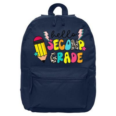 Hello Second Grade Team 2nd Grade Teacher Back To School 16 in Basic Backpack