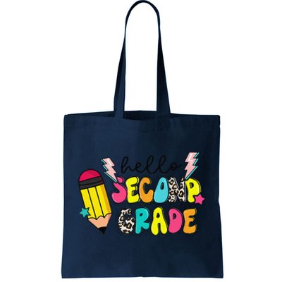 Hello Second Grade Team 2nd Grade Teacher Back To School Tote Bag