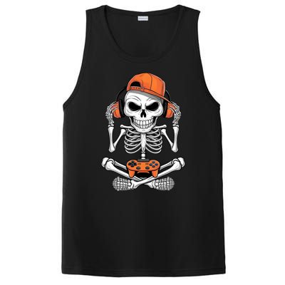 Halloween Skeleton Gamer Video Gaming PosiCharge Competitor Tank