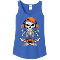 Halloween Skeleton Gamer Video Gaming Ladies Essential Tank