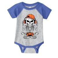 Halloween Skeleton Gamer Video Gaming Infant Baby Jersey Bodysuit