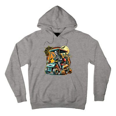 Halloween Skeleton Golf Cart Tall Hoodie