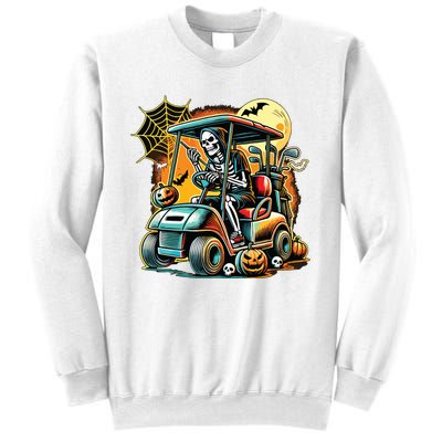 Halloween Skeleton Golf Cart Sweatshirt