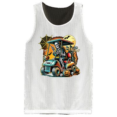 Halloween Skeleton Golf Cart Mesh Reversible Basketball Jersey Tank