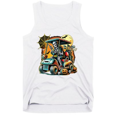 Halloween Skeleton Golf Cart Tank Top