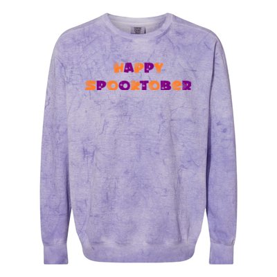 Happy Spooktober Graphic Colorblast Crewneck Sweatshirt