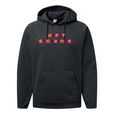 Happy Spooktober Graphic Performance Fleece Hoodie