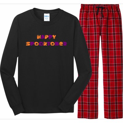 Happy Spooktober Graphic Long Sleeve Pajama Set