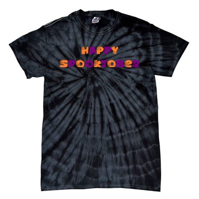 Happy Spooktober Graphic Tie-Dye T-Shirt