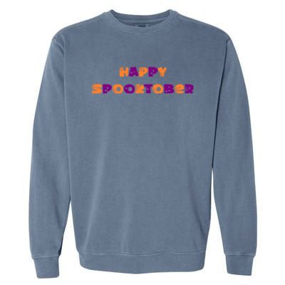 Happy Spooktober Graphic Garment-Dyed Sweatshirt