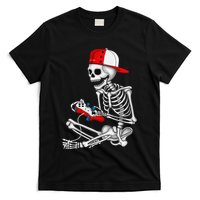 Halloween Skeleton Gamer Video Gaming Gift T-Shirt