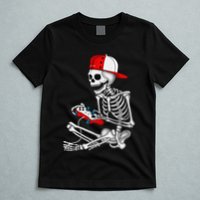 Halloween Skeleton Gamer Video Gaming Gift T-Shirt