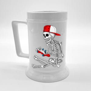 Halloween Skeleton Gamer Video Gaming Gift Beer Stein