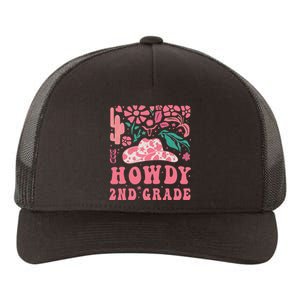 Howdy Second Grade Western Cow 2nd Grade Squad Teacher Yupoong Adult 5-Panel Trucker Hat