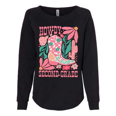 Howdy Second Grade Western 2nd Grade Teacher Cowboy Cowgirl Womens California Wash Sweatshirt