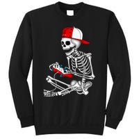 Halloween Skeleton Gamer Video Gaming Gift Sweatshirt