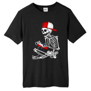 Halloween Skeleton Gamer Video Gaming Gift Tall Fusion ChromaSoft Performance T-Shirt