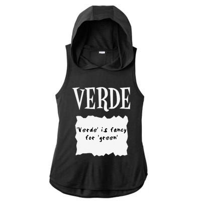 HOT SAUCES Group Halloween Costumes VERDE TACO SAUCE Ladies PosiCharge Tri-Blend Wicking Draft Hoodie Tank