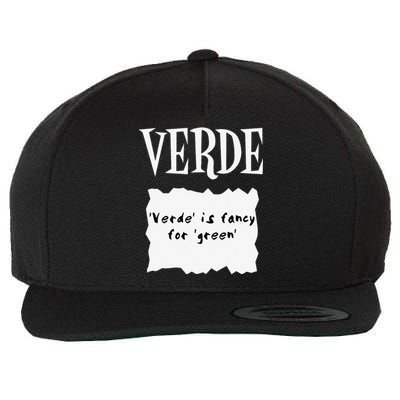 HOT SAUCES Group Halloween Costumes VERDE TACO SAUCE Wool Snapback Cap