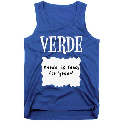 HOT SAUCES Group Halloween Costumes VERDE TACO SAUCE Tank Top