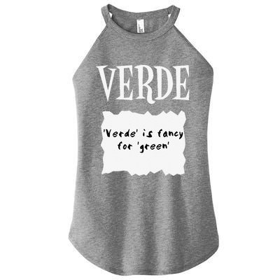 HOT SAUCES Group Halloween Costumes VERDE TACO SAUCE Women's Perfect Tri Rocker Tank