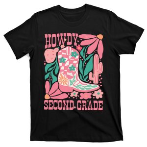 Howdy Second Grade Western 2nd Grade Teacher Cowboy Cowgirl T-Shirt