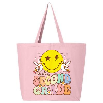 Hello Second Grade Funny Smile Face 2nd Grade Back To School 25L Jumbo Tote