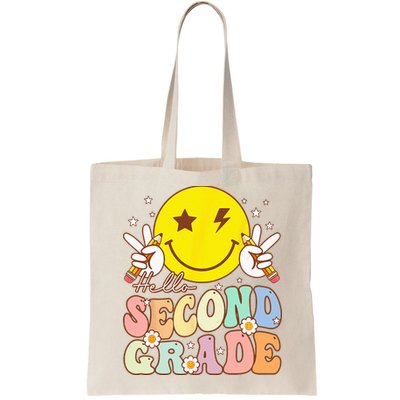Hello Second Grade Funny Smile Face 2nd Grade Back To School Bag