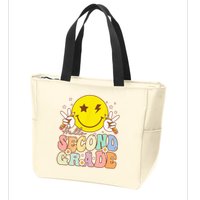 Hello Second Grade Funny Smile Face 2nd Grade Back To School Zip Tote Bag