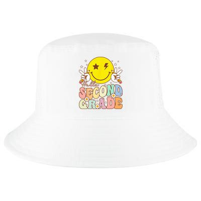 Hello Second Grade Funny Smile Face 2nd Grade Back To School Cool Comfort Performance Bucket Hat