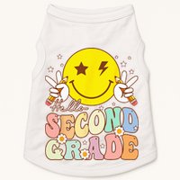 Hello Second Grade Funny Smile Face 2nd Grade Back To School Doggie Tank
