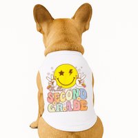 Hello Second Grade Funny Smile Face 2nd Grade Back To School Doggie Tank