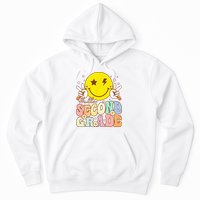 Hello Second Grade Funny Smile Face 2nd Grade Back To School Hoodie