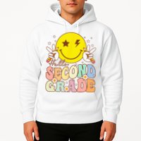 Hello Second Grade Funny Smile Face 2nd Grade Back To School Hoodie