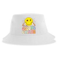 Hello Second Grade Funny Smile Face 2nd Grade Back To School Sustainable Bucket Hat
