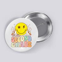 Hello Second Grade Funny Smile Face 2nd Grade Back To School Button