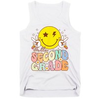 Hello Second Grade Funny Smile Face 2nd Grade Back To School Tank Top