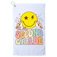 Hello Second Grade Funny Smile Face 2nd Grade Back To School Golf Towel