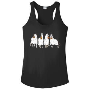 Horse Sheet Ghost Horse Costume Cowboy Western Halloween Ladies PosiCharge Competitor Racerback Tank