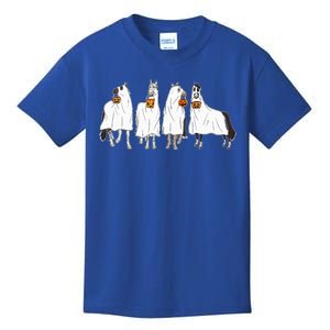 Horse Sheet Ghost Horse Costume Cowboy Western Halloween Kids T-Shirt