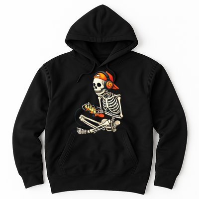 Halloween Skeleton Gamer Video Gaming Hoodie