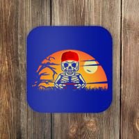 Halloween Skeleton Gaming Lover Scary Video Games Gamer Gift Coaster