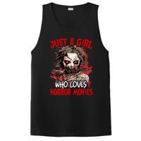 Halloween Scary Ghost Just A Girl Who Loves Horror Movie PosiCharge Competitor Tank