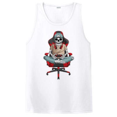 Halloween Skeleton Gamer Video Gaming PosiCharge Competitor Tank