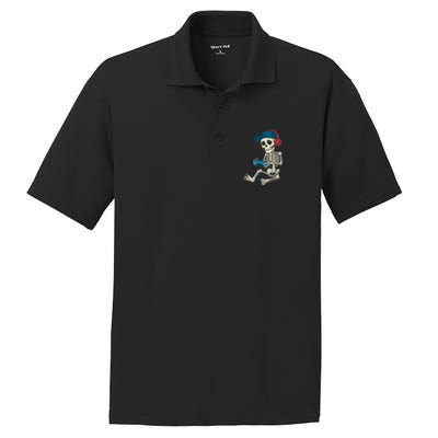 Halloween Skeleton Gamer Video Gaming Gamer Gift PosiCharge RacerMesh Polo