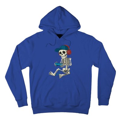 Halloween Skeleton Gamer Video Gaming Gamer Gift Hoodie