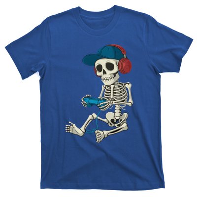 Halloween Skeleton Gamer Video Gaming Gamer Gift T-Shirt