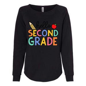 Hello Second Grade Team 2nd Grade Back To School Teacher Womens California Wash Sweatshirt