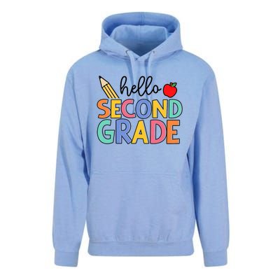 Hello Second Grade Team 2nd Grade Back To School Teacher Unisex Surf Hoodie