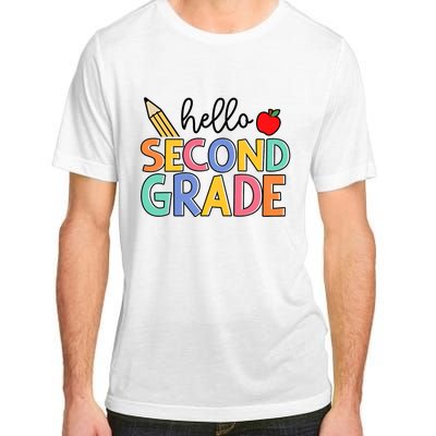 Hello Second Grade Team 2nd Grade Back To School Teacher Adult ChromaSoft Performance T-Shirt